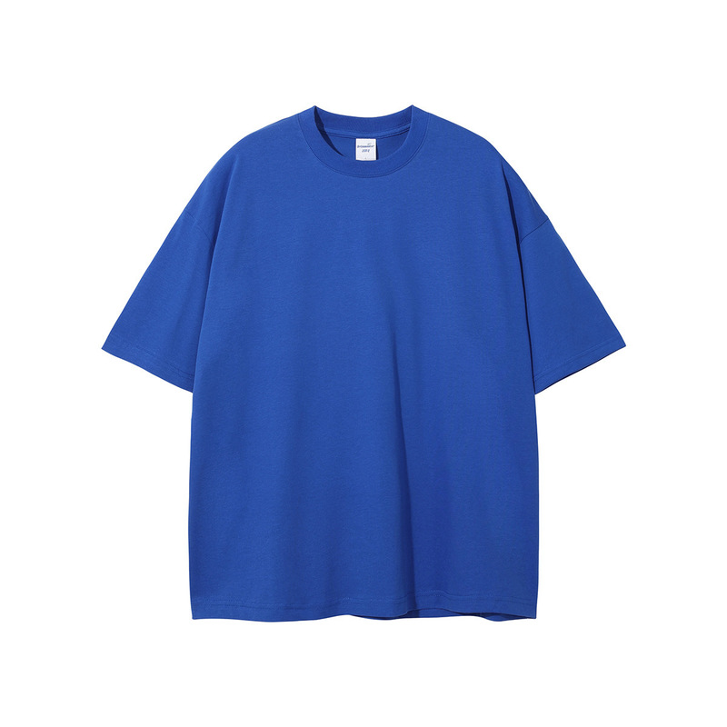 2025 夏の新作トレンディなブランド 230 グラム二重糸純綿半袖無地メンズ Tシャツ Bajia 同色大きいサイズ紳士服|undefined