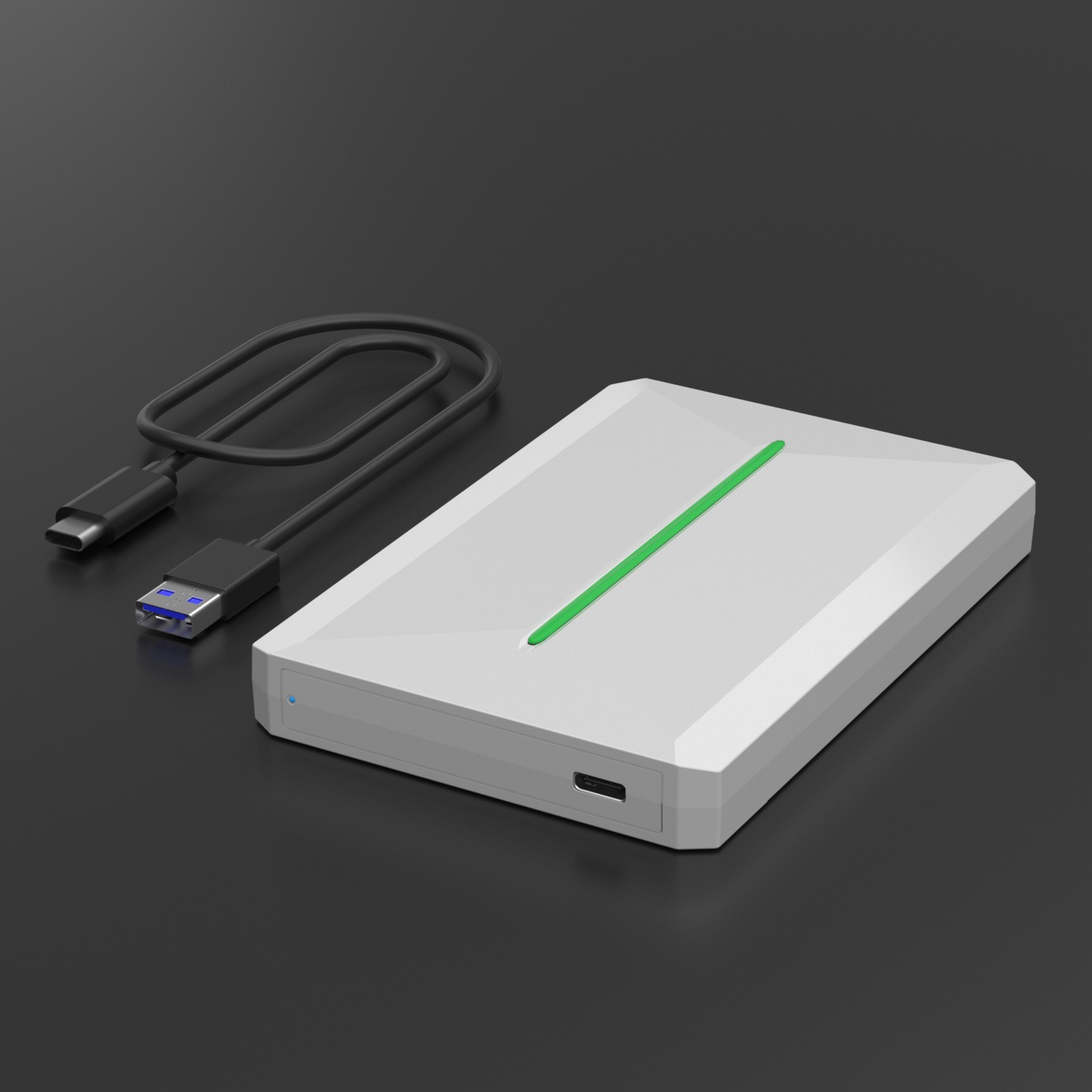 Nueva caja de disco duro móvil de punto transfronterizo USB3.0/3.1 SATA2.5 pulgadas portátil disco duro externo externo