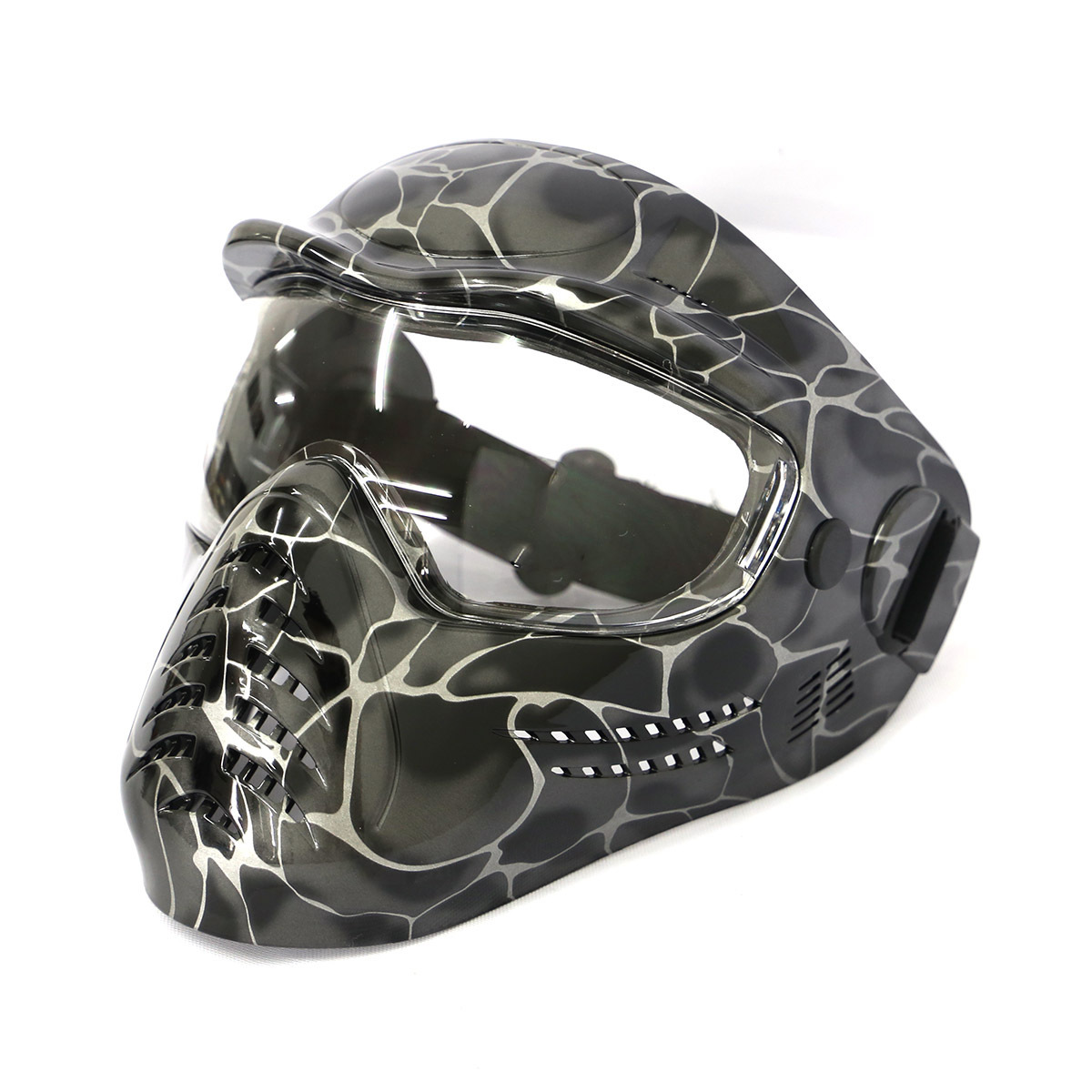 Negro estilo de la Serpiente paintball máscara real CS equipo campo medio paquete cara completa Protección Tiro Táctico Máscara Entrenamiento