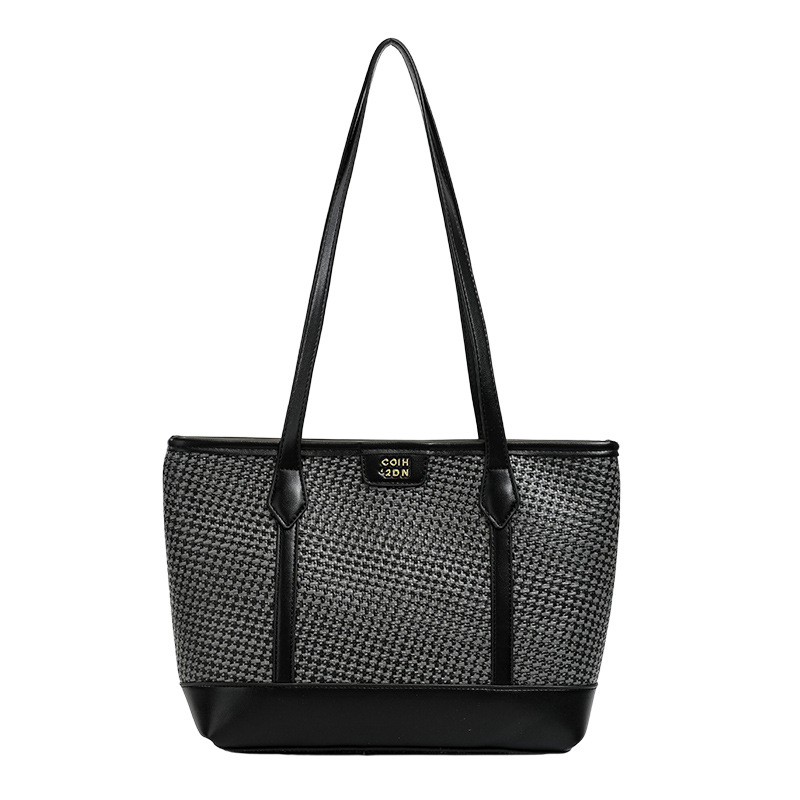 Bolsa de moda coreana de alta capacidad bolsas de ropa casual 2026 nueva nicho Zhongzhong bolsas de hombro tejidas