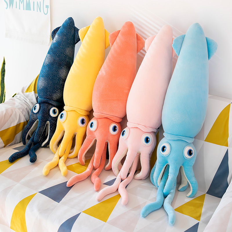 创意海洋动物八爪鱼毛绒玩具公仔鱿鱼玩偶娃娃儿童女生日礼物批发