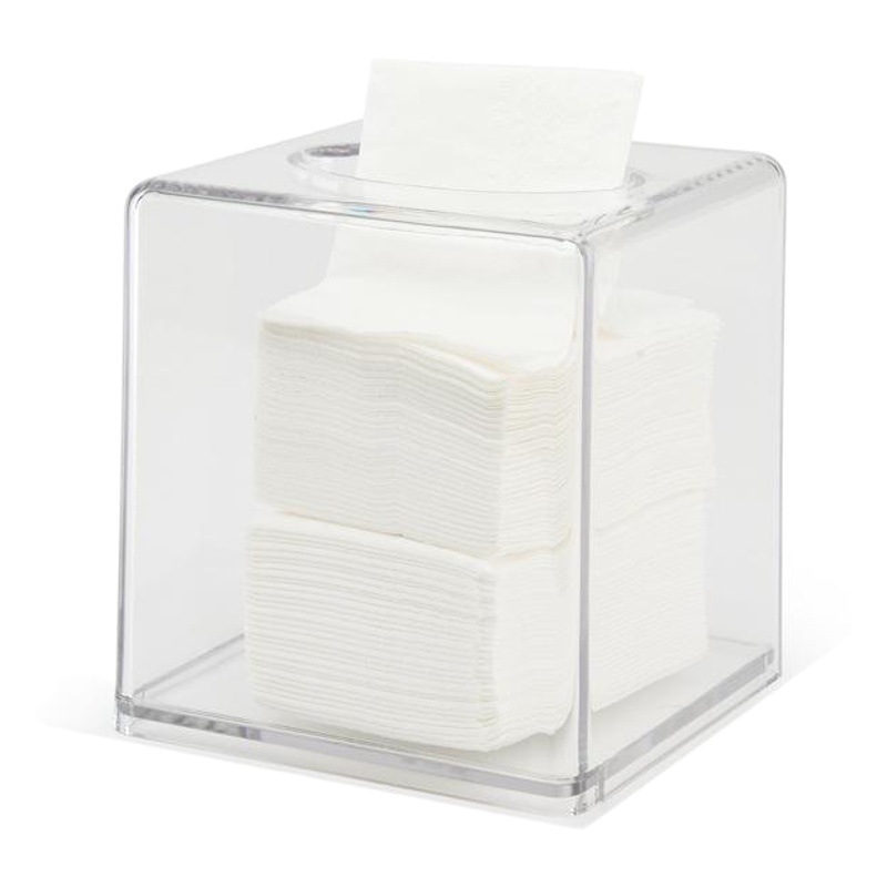 Hotel de estilo europeo suministros KTV creativo rectangular transparente acrílico caja de pañuelos de coche