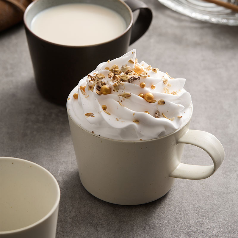 Nórdico inswind orejas tazas de café de cerámica gruesa retrógrada hermosa taza de marca de alto valor facial taza de menú de la tarde taza de agua