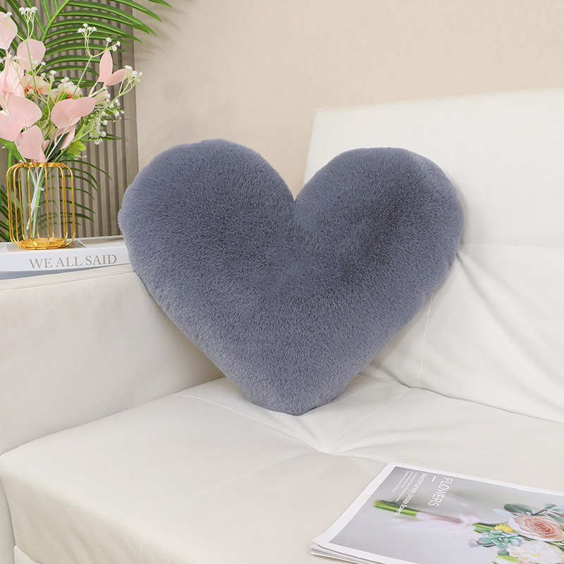 almohada de conejo en forma de corazón comercio exterior transfronterizo inswind hogar sofá cojín de cintura almohada de coche pareja almohada de matrimonio