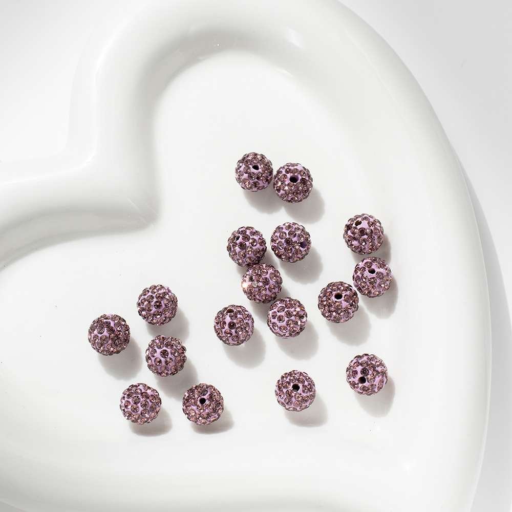 3g Weight 1 Piece Rhinestone Soft Clay Solid Color DIY Jewelry Accessories