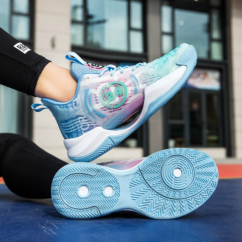 Трансграничные мужские новые флуоресцентные дышащие дно MD будет звучать баскетбольные кроссовки кроссовки Повседневные кроссовки пара кроссовки