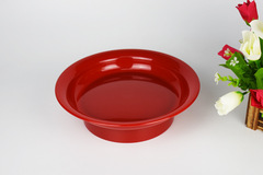 BG54批髮膠木五件套供盤佛前果盤水果家用塑料紅色上供貢品盤