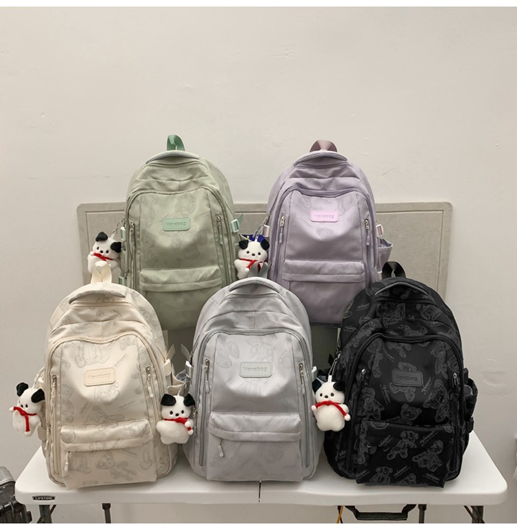 2024 New Large Capacity Stylish Backpack Daily Versatile Men and Women Backpack High School Student Campus Student Bag