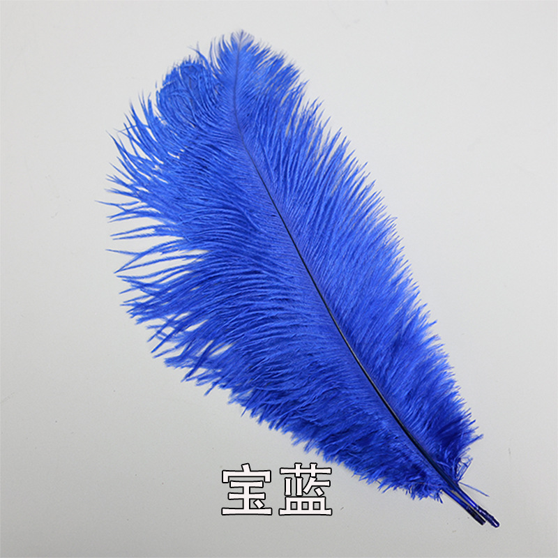 15 - 75cm al por mayor plumas de avestruz azul precioso boda de avestruz decoración de cabello guía de la mesa adornos de flores accesorios de fiesta
