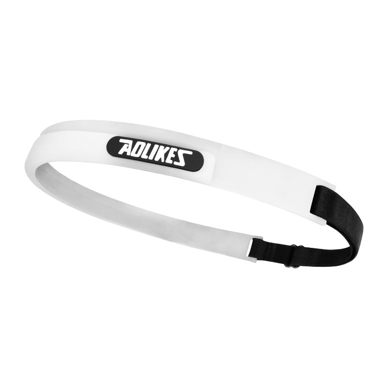 Aolkes actualizado deportes fitness sudor guía diadema correr baloncesto fútbol deportes transpiración antitranspirante banda para el cabello image 8