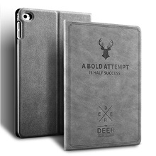 复古麋鹿 适用新ipad保护套air4 10.2 Pro11休眠笔槽平板皮套