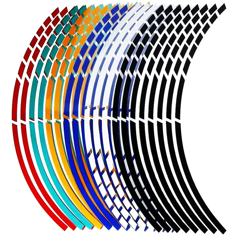 Наклейки на обод автомобиля, мотоцикла, электромобиля, наклейки на ступицу колеса, модифицированные персонализированные наклейки на цвет шин 18inch