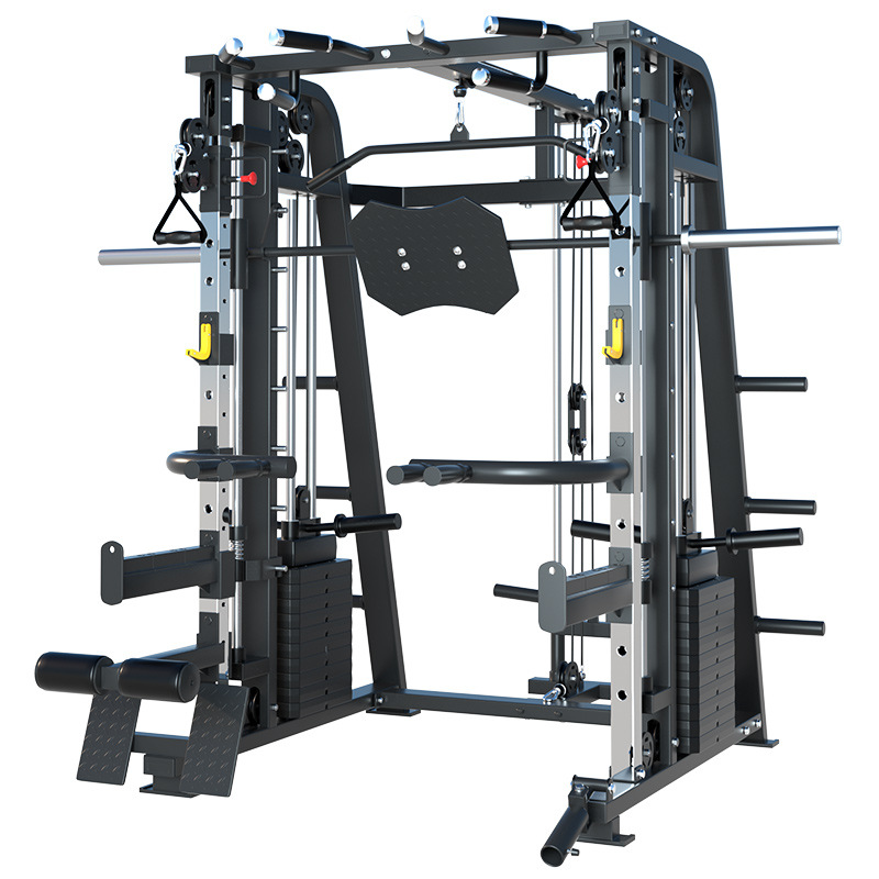 Equipo de entrenamiento integral comercial multifuncional de máquina Smith Squad Push Flying Bird Gantry combinación de ejercicios en casa