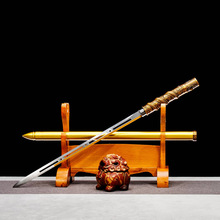 龙泉市刀剑一体高锰棍中剑唐横刀户外车载防身冷兵器收藏未开刃