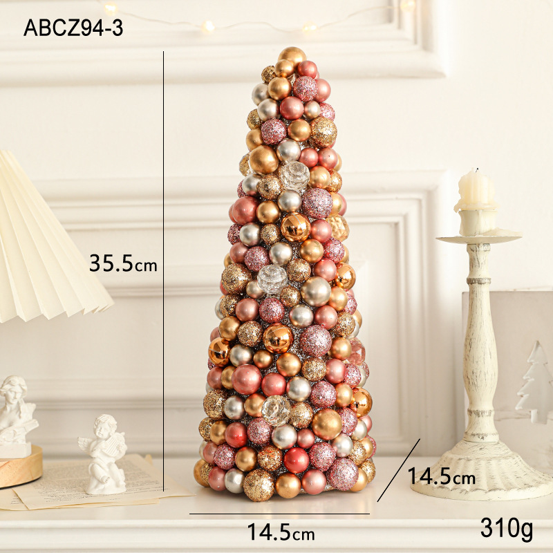 35.5CM árbol de Navidad oro en polvo