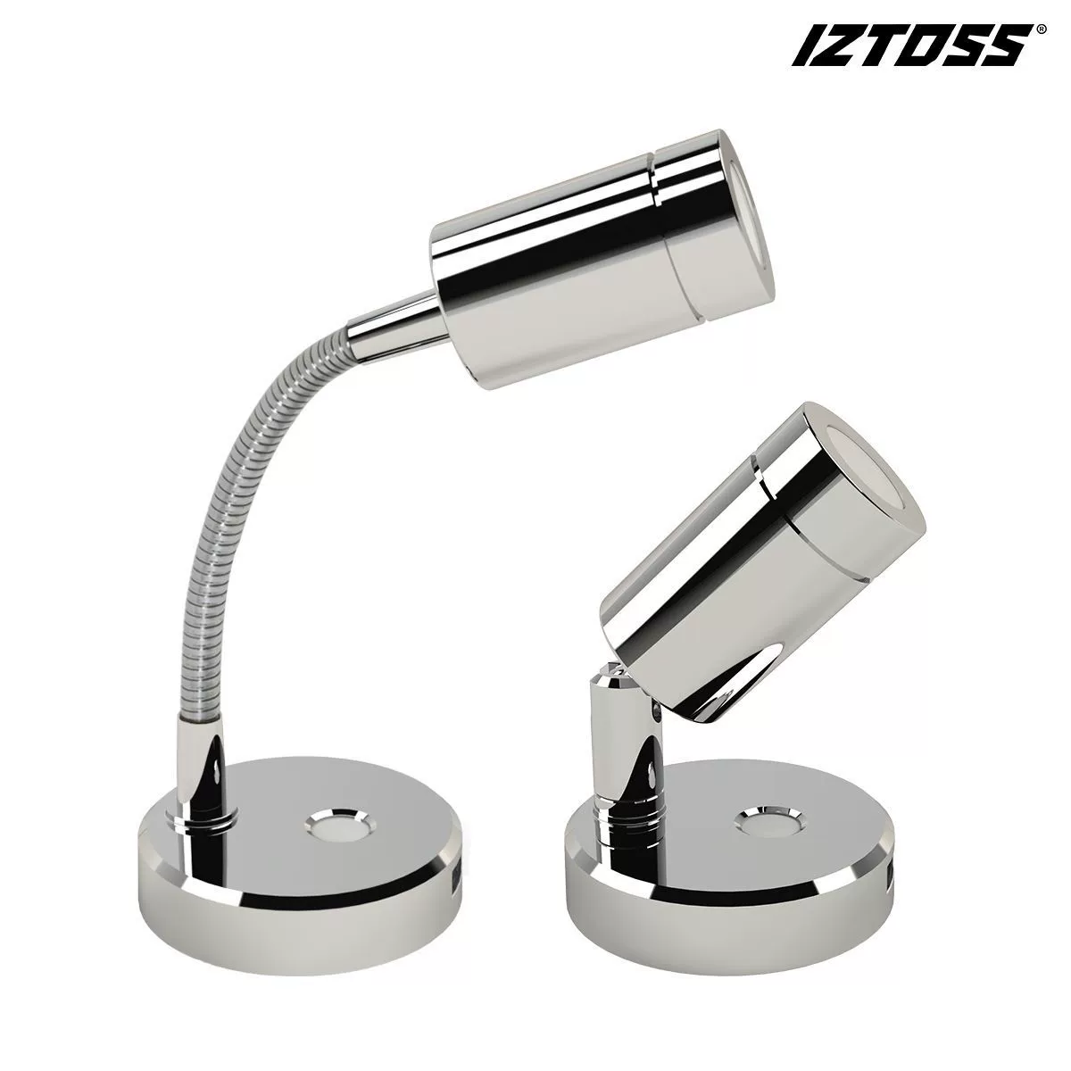 Новая Серебряная многофункциональная лампа для чтения RV 10-30 В + зарядка через USB два-в-одном с сенсорным переключателем