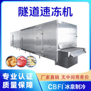 广州冰泉食品急冻快速制冷设备肉禽加工厂速冻机生产线整鸡速冻机