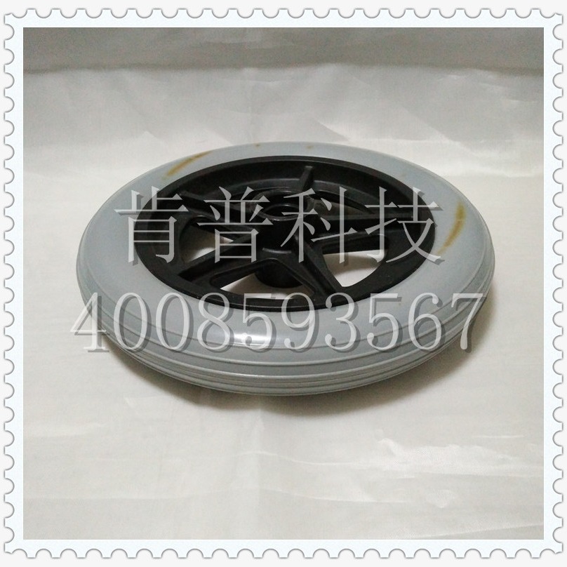 PU发泡实心轮 直径195mmCLLA PUR微孔发泡实心轮 代步车轮子