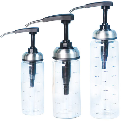 A glass oyster sauce bottle presser for home use, a tomato salad sauce presser, an oil presser 