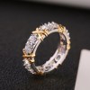 Shiny zirconium, fashionable ring, jewelry, European style, suitable for import, simple and elegant design, wholesale