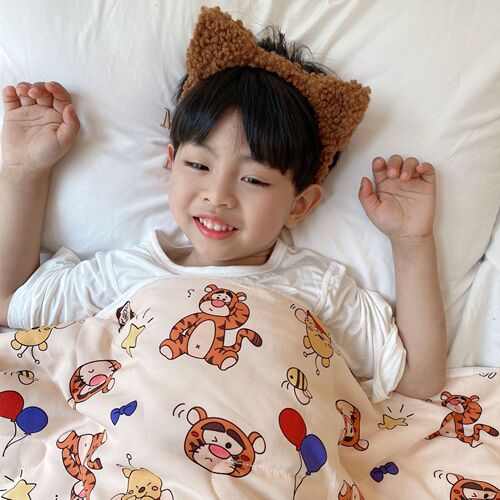 Wholesale children's cotton quilt, baby double-layer silk cotton kindergarten nap quilt, four-season cool quilt, children's blanket, air conditioning quilt