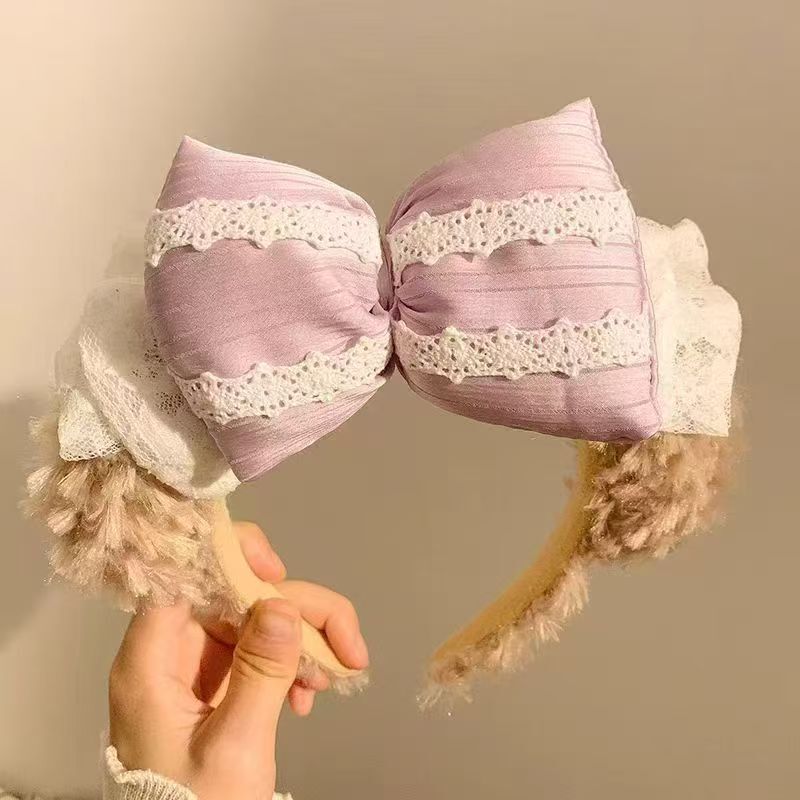 遊園地の女の子のかわいいぬいぐるみパンダフィーベア耳カチューシャ女性の写真ヘアピン洗顔カチューシャヘアアクセサリー|undefined