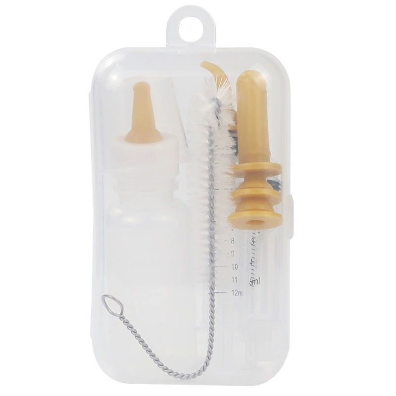 Botella de alimentación del gato del animal doméstico recién nacido gatito cachorro pezón de silicona suave pezón cachorro conejo Dispositivo de enfermería gato suministros