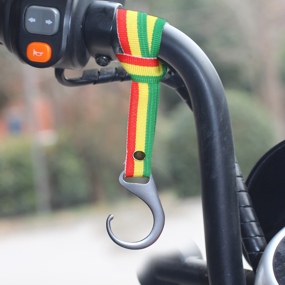 Gancho multifuncional de metal engrosado para motocicleta, triciclo eléctrico, venta al por mayor, nuevo, para compras y supermercado