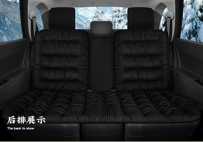 Universal Seat Cover Single Seat — Seat cushion, seat cover - black-rear-seats-all-with-backrests-universal