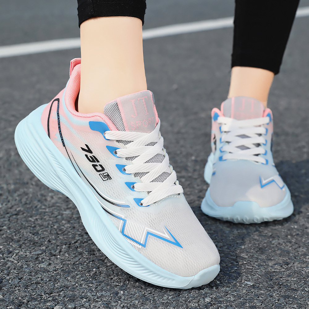 Zapatos deportivos para mujer, nuevo estilo de otoño, malla transpirable, estilo coreano, zapatos casuales de moda, estilo pareja, zapatos para correr maratón al por mayor