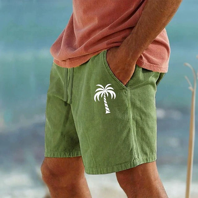 Shorts, beach trousers, drawstring, elastic waist, 3D
