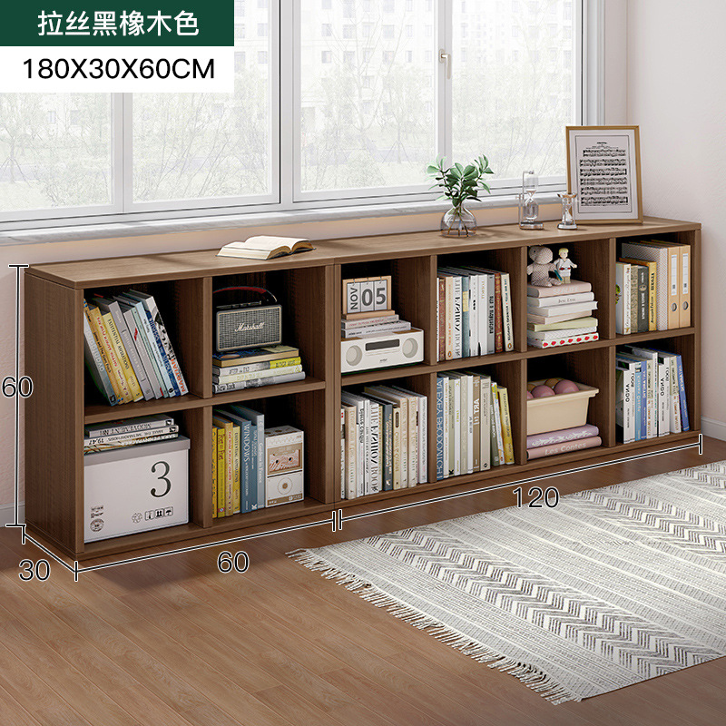 Estantería Estante de piso Estante de piso Estante de libro corto Dormitorio Combinación libre Gabinete de rejilla Ventana salediza Gabinete de almacenamiento de balcón Armario de almacenamiento