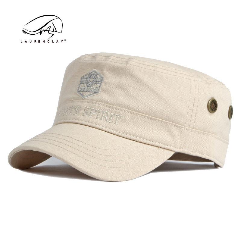 Primavera y Verano de algodón casquillo de pico de los hombres de estilo coreano de moda bordado sombrero de las mujeres de ocio al aire libre protección solar sombrero de sol sombrero de copa plana