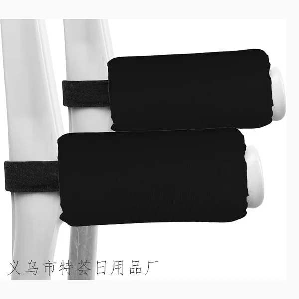 Forearm Crutch Pads, Arm Front Cushion Covers, Crutch Pads, Black 2-Piece Set Accessories, Crutch Handguard Armrest Pads
