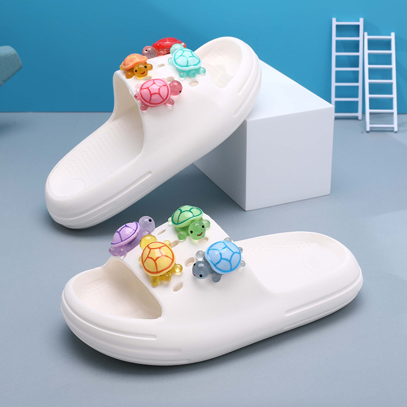 Turtle Luminous Children's Slippers Boys' Slippers Summer Non-Slip Boys' Baby Indoor Home Girls' Middle and Big Children