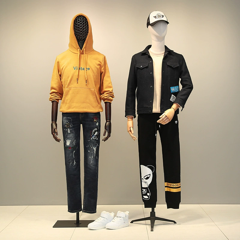 Mannequin head, pleated skirt, physiological stand full body
