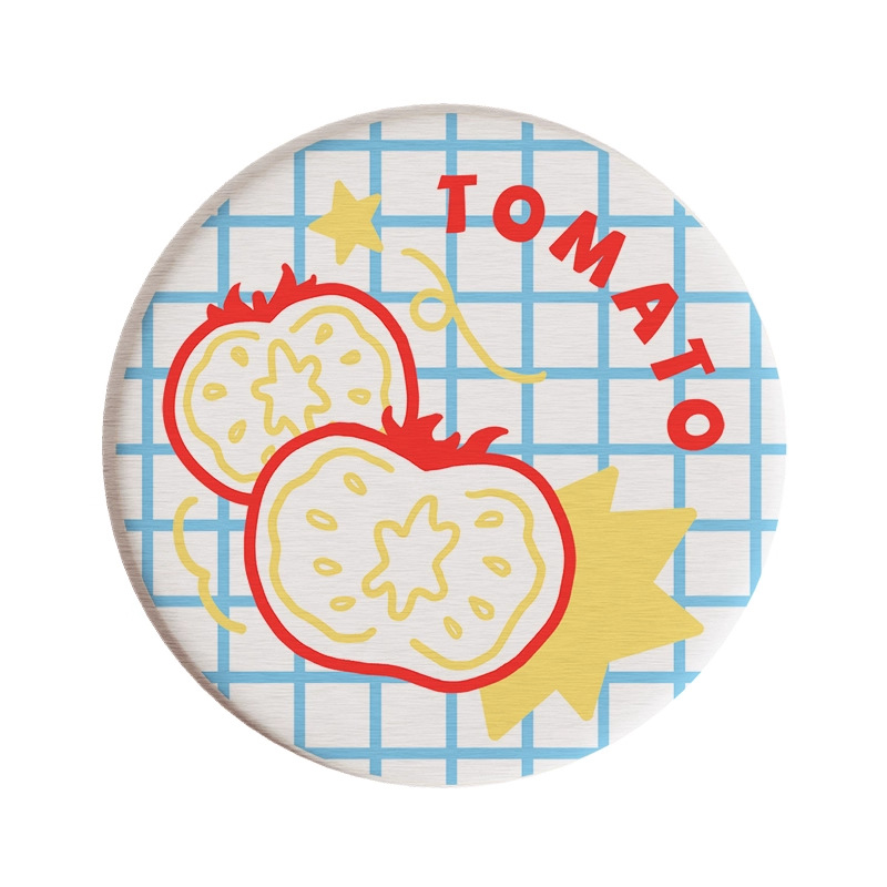 Posavasos de café de oficina de dibujos animados, posavasos de escritorio, posavasos de agua redondos, almohadillas absorbentes de agua de barro de diatomeas, encimera de secado rápido