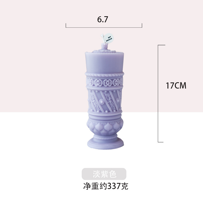 Explosiones hechas a mano columna romana adornos vela de mano regalo de boda al por mayor regalos creativos decoración de banquete