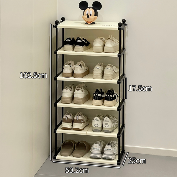 Home entrance door folding shoe rack simple door multi-layer large…