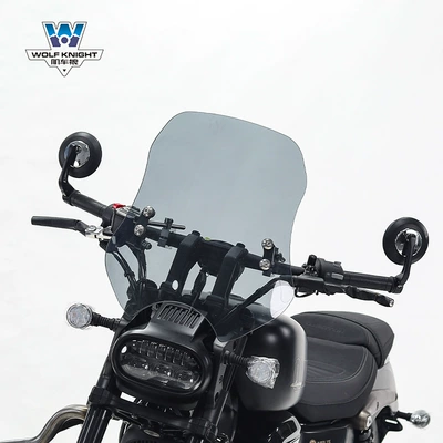 suitable for Qianjiang flash 350: Motorcycle front windshield - pc-board-shatter-resistant-flash-350-brown-thickness-5mm-height-45cm