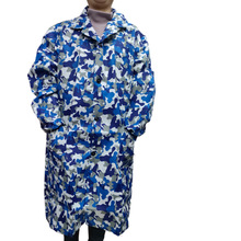 成人长款迷彩工作服 棉布大褂加宽男女防污劳保大码罩衣 量大优惠