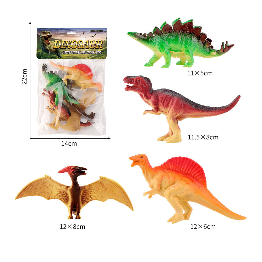 Juego de juguete de modelo de animal de dinosaurio de simulación de PVC granja océano aves de corral insectos rompecabezas para niños adornos de educación temprana