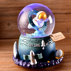 Astronaut Space Music Box Musical Orb Christmas Gift for Boys, Students, Graduates, and Children - Citrus