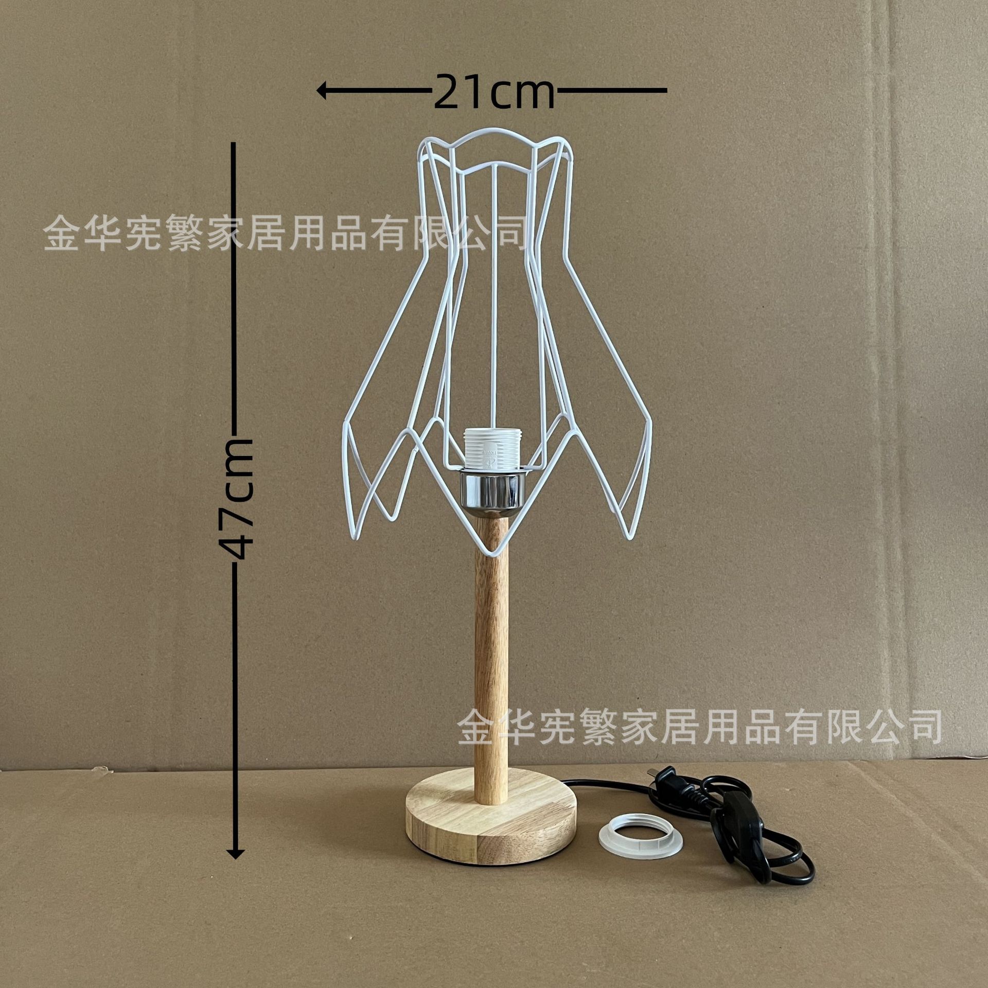 꽃병 철제 프레임 + 28개의 높은 통나무 베이스
