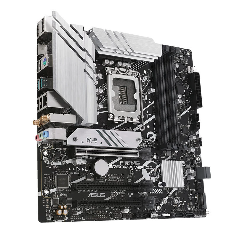 Материнская плата ASUS PRIME B760M-A WiFi D4 для платформы, совместима с 13-го поколения CPU 13400F