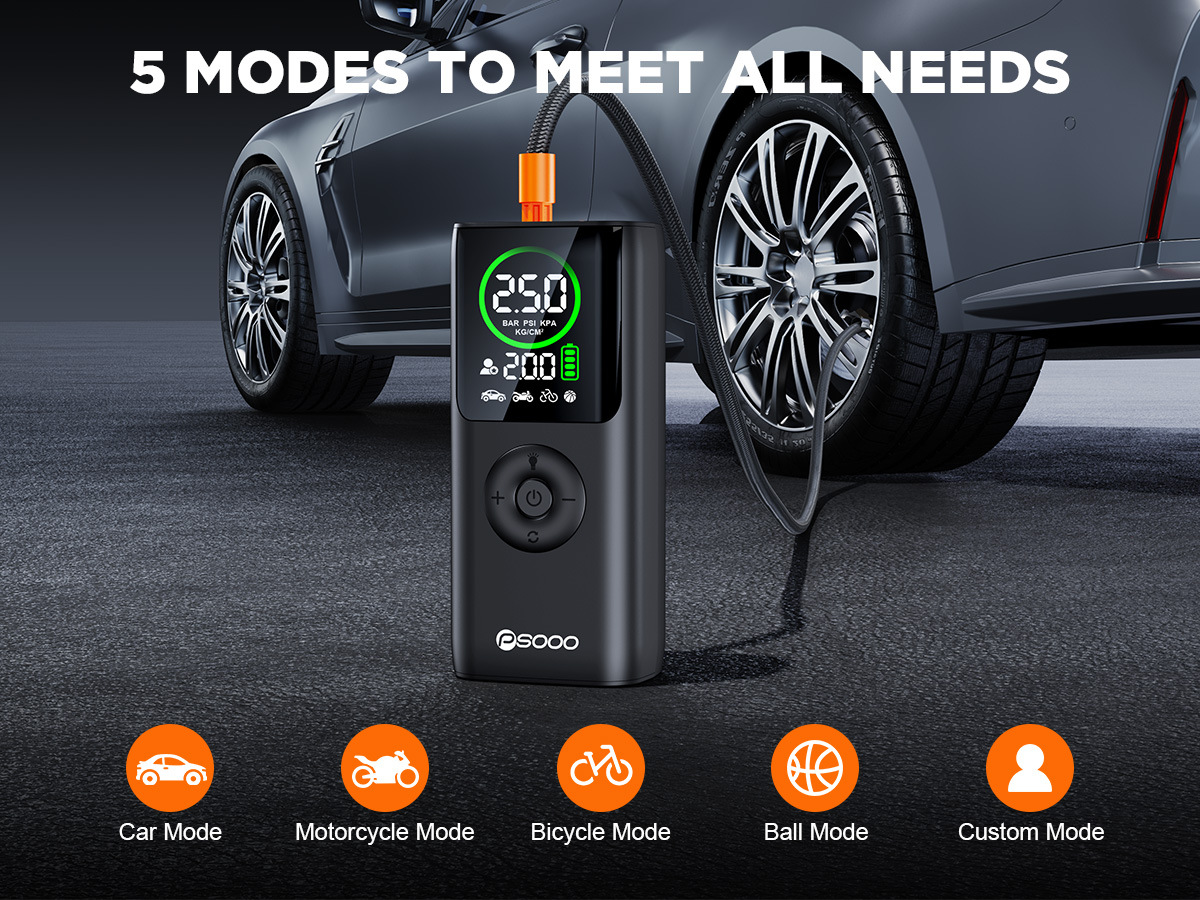 Amazon Car Emergency Jump Starter and Air Compressor All-in-One Device for Vehicle Emergency Multi-Function Power Bank and Air Pump
