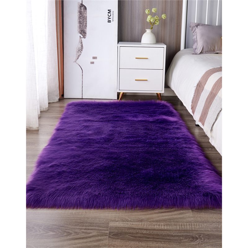 Car Carpet: Other Long Plush Carpet - purple-custom