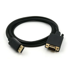 DP TO VGA Adapter 1080P转换器 大DP转VGA高清转接线 1.8米/3米