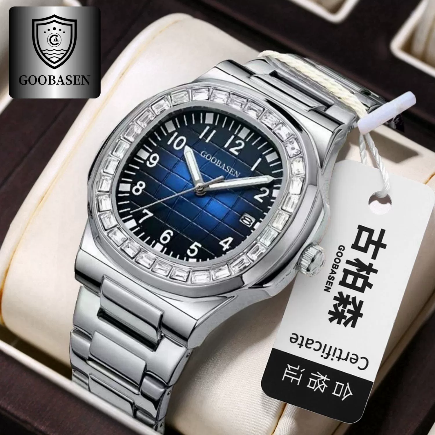 Quartz watches, watch strap, fashionable calendar, creative fluorescence waterproof dial, wholesale