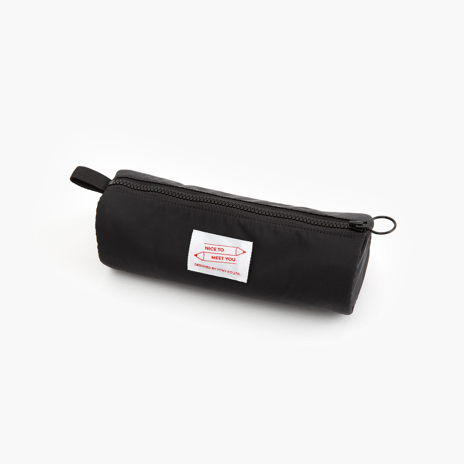 Estuche de lápices tridimensional creativo de estilo japonés, cuadrado, abierto por ambos lados, con asa, bolsa de papelería de gran capacidad para estudiantes.